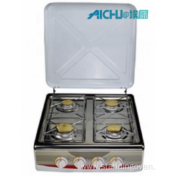 4 Burners Portable Stainless Steel Mini Gas Stove